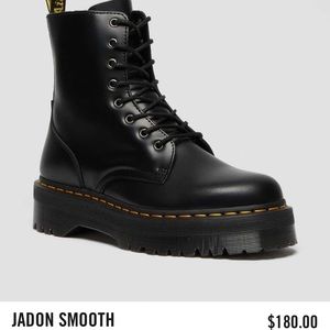 Dr. Martens Jadon 8 eye platform boot in black